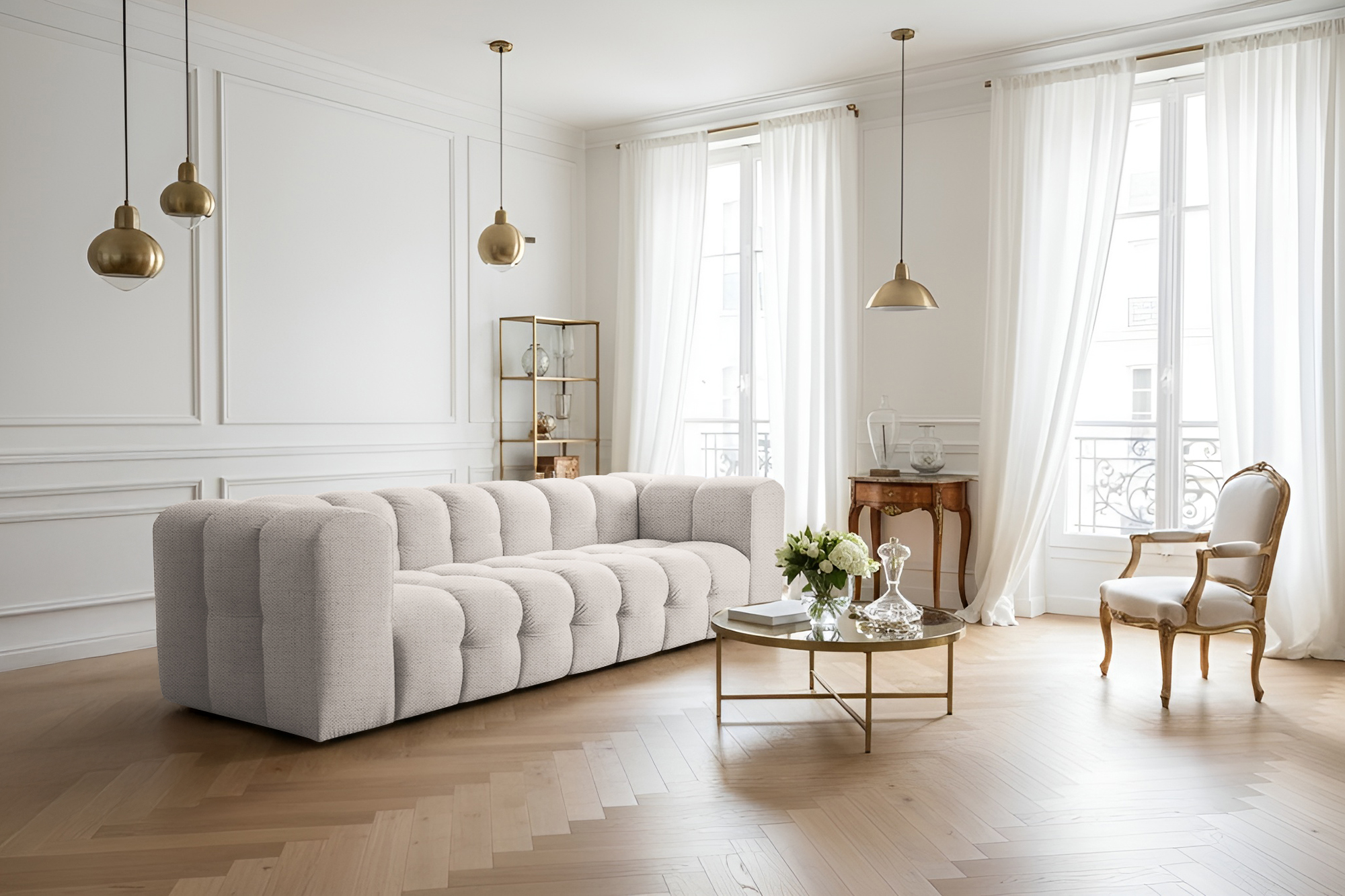 Baloo 4-Sitzer Sofa Creme Moly 02